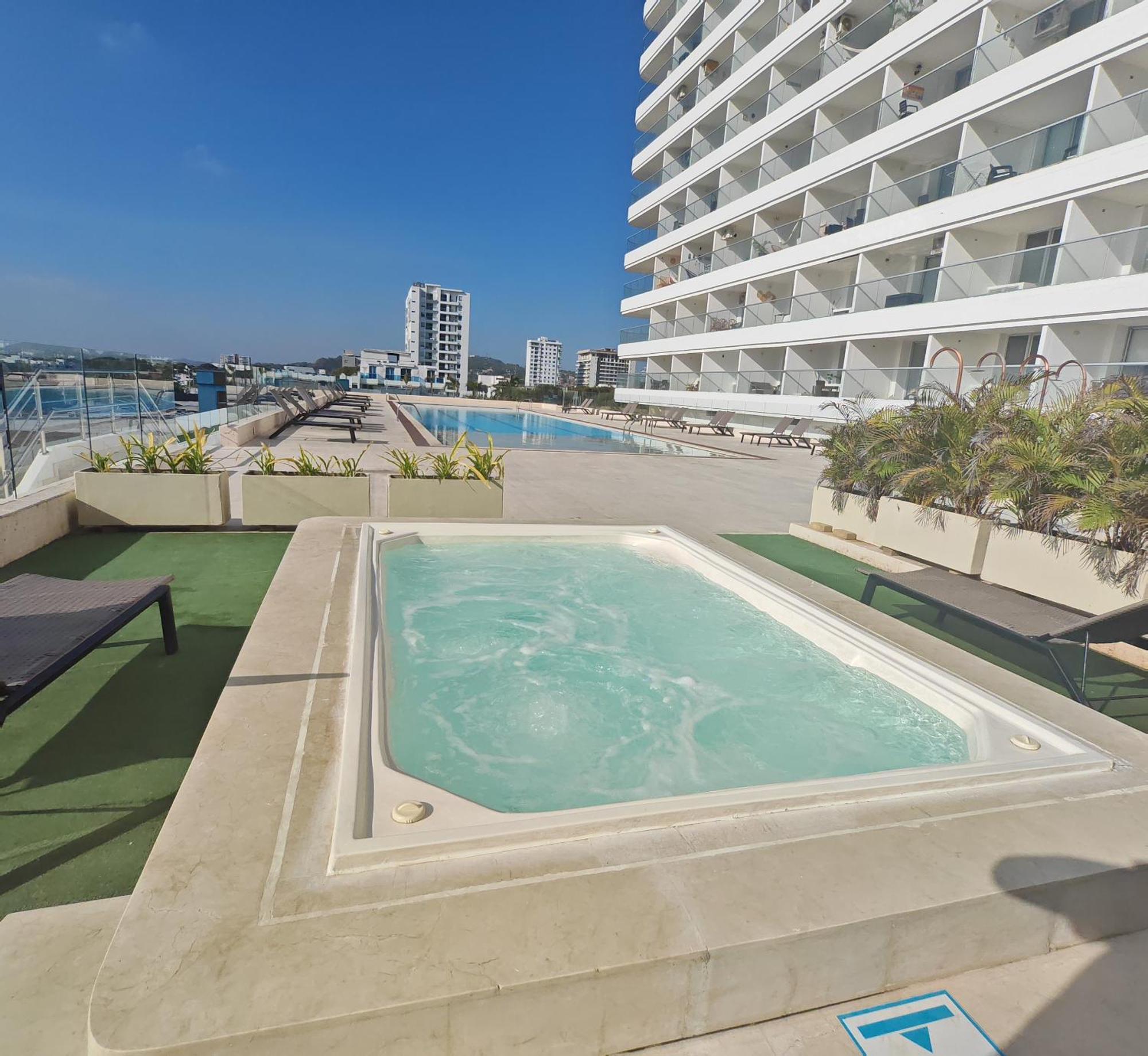 Lujosa Vip Frente Al Mar Con Piscina Apartamento Cartagena